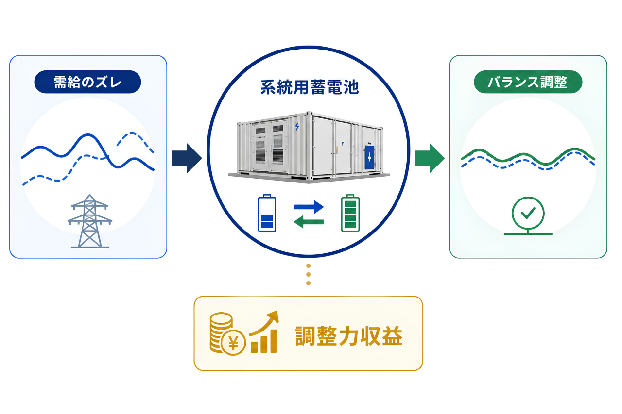 需給調整市場での調整力収益の図