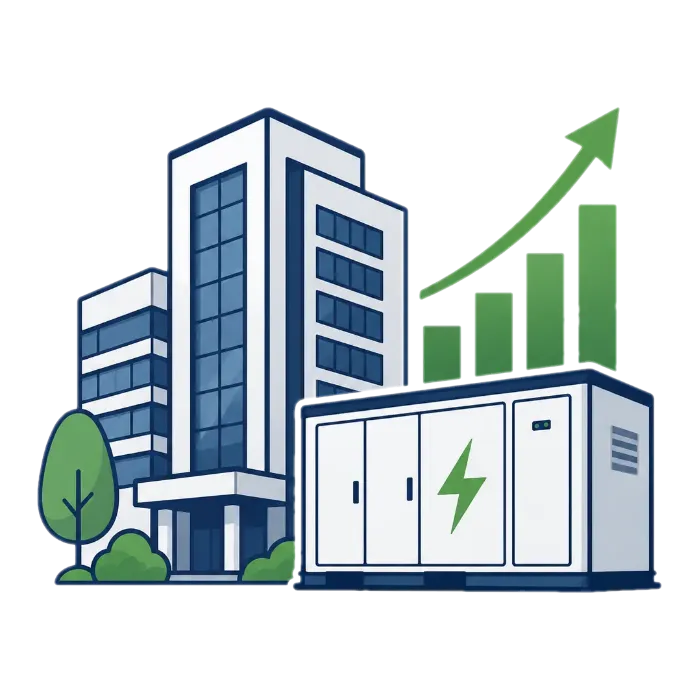 企業の新規事業として系統用蓄電池を活用するイメージ